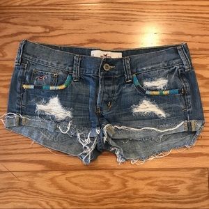 Hollister Embroidered Detail Denim Short
